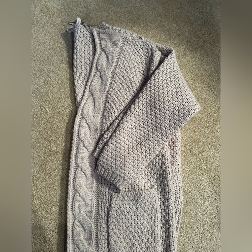 Wishlist Cream Cable Knit Cardigan